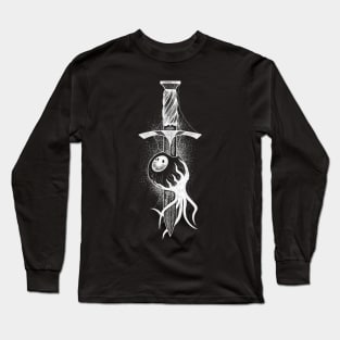 Dagger and Eye (white version) Long Sleeve T-Shirt